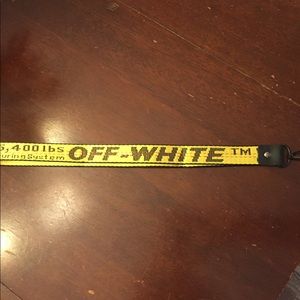 Off white lanyard